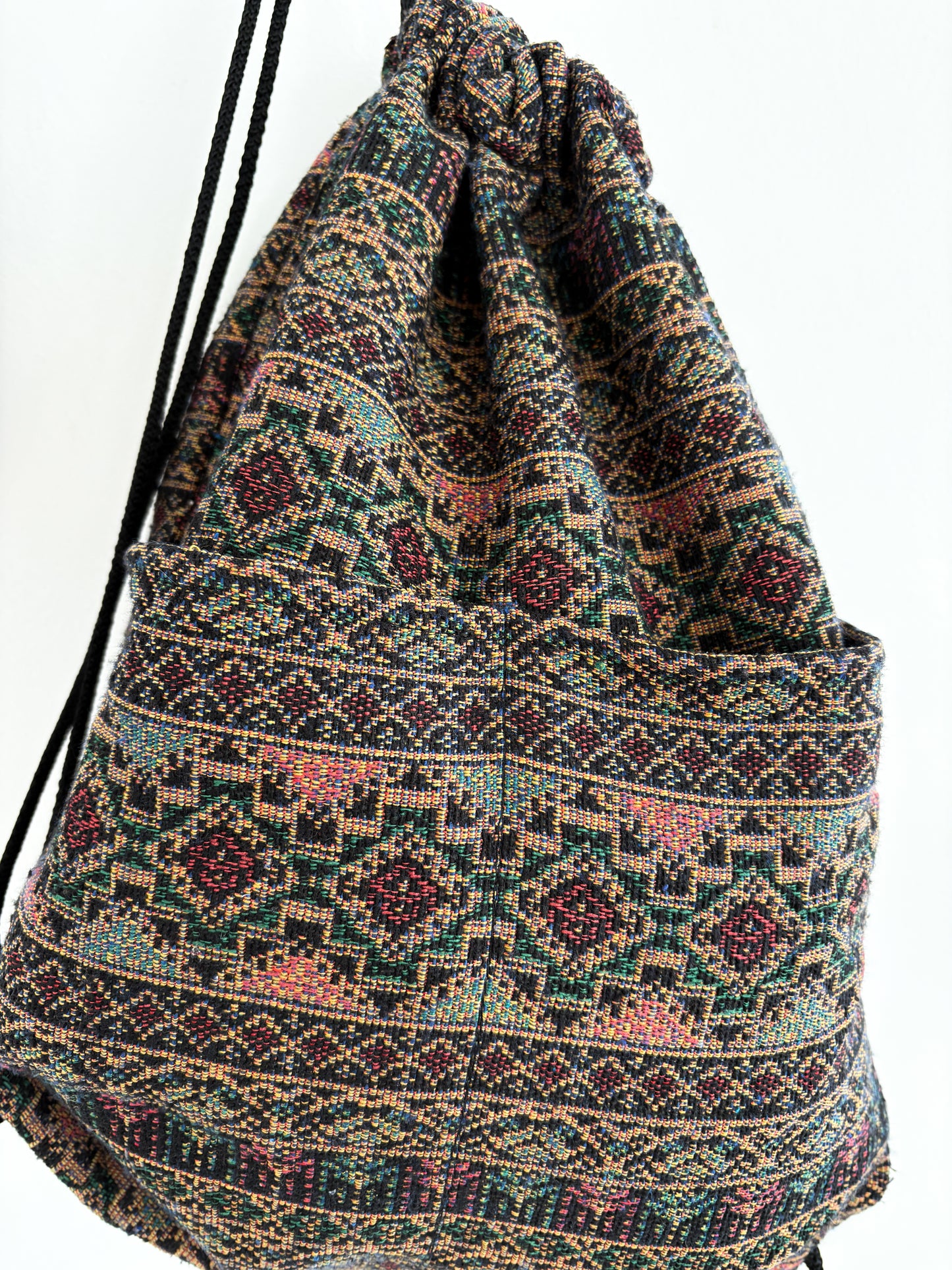 cotton knit backpack