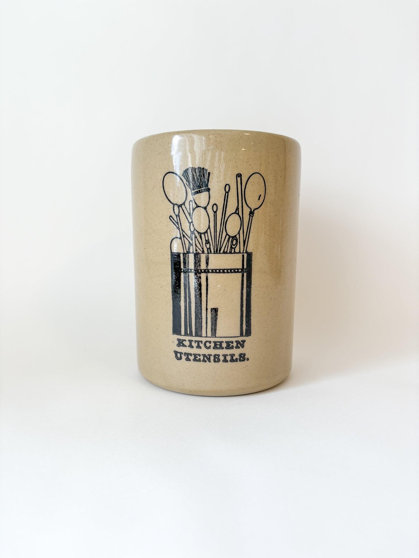 vintage utensil holder + bowl