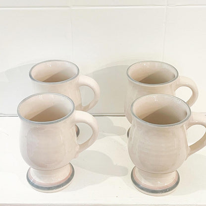 ceramic pottery mugs - set of 4