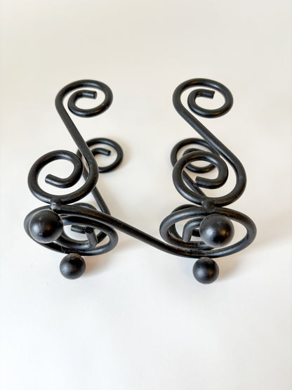 iron swirl napkin holder