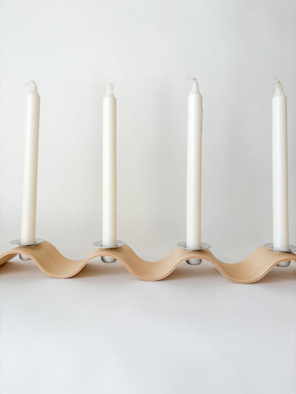 wavy candle holder