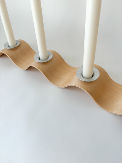 wavy candle holder