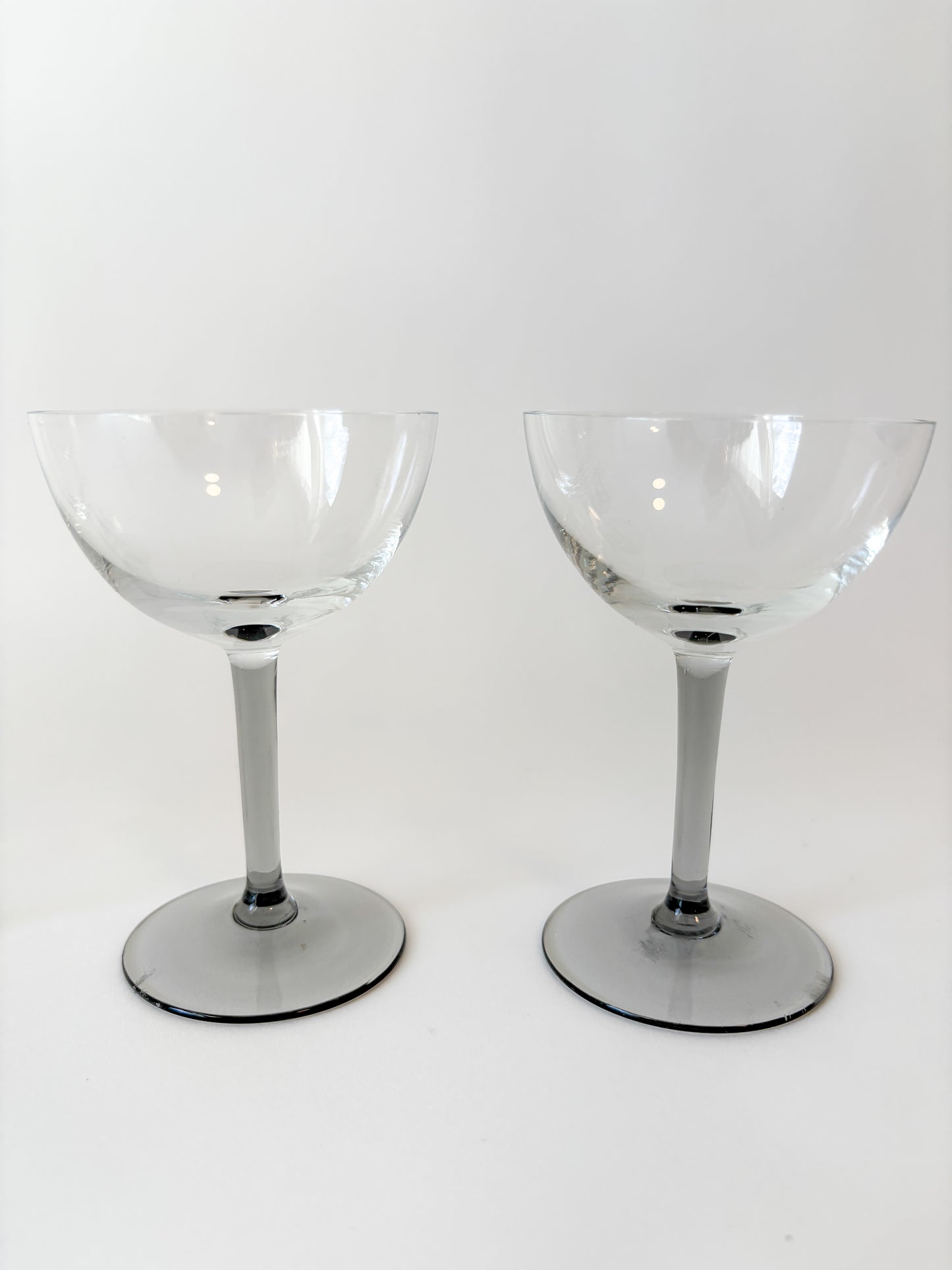 mini smoked stemware set