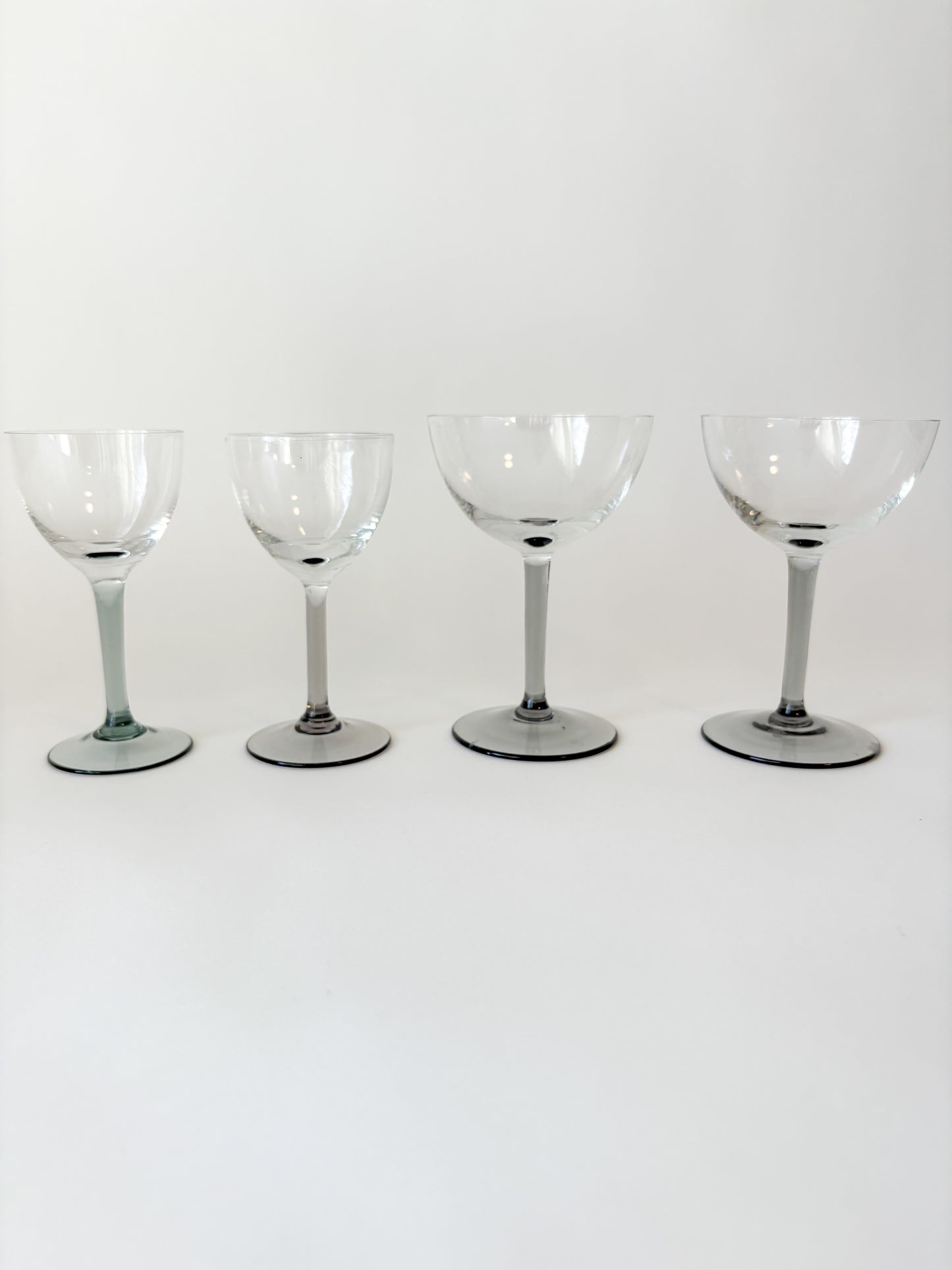 mini smoked stemware set