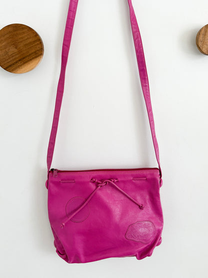 80's fuschia crossbody