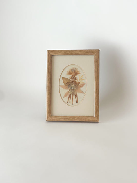 pressed flower in frame
