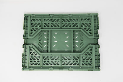 midi crate: almond green